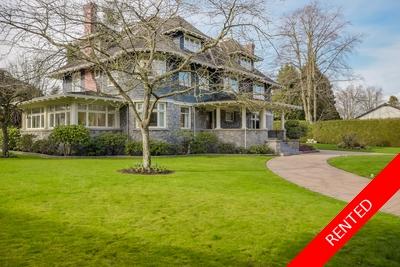 Shaughnessy House for rent:  8 bedroom 9,000 sq.ft.